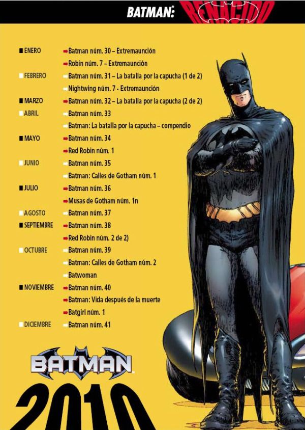 Plan editorial de “Batman Renacido”
