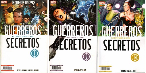 «Guerreros Secretos #1 a 14» (Bendis, Hickman, Caselli y Vitti, Panini Comics)