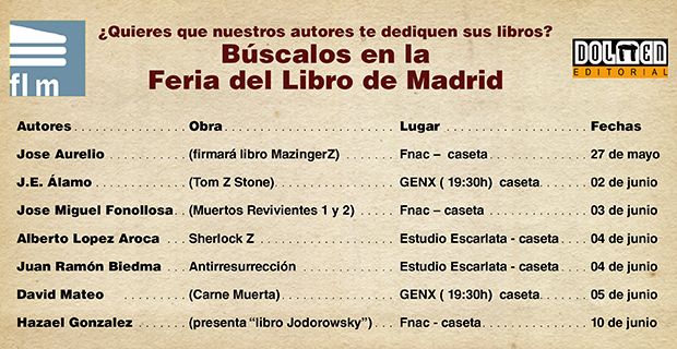 Dolmen Editorial en la Feria del libro de Madrid
