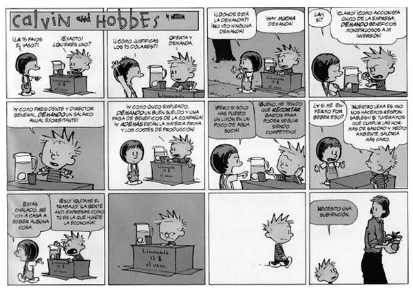 ¿Cómo explicar la crisis? Bill Watterson lo tiene clarísimo
