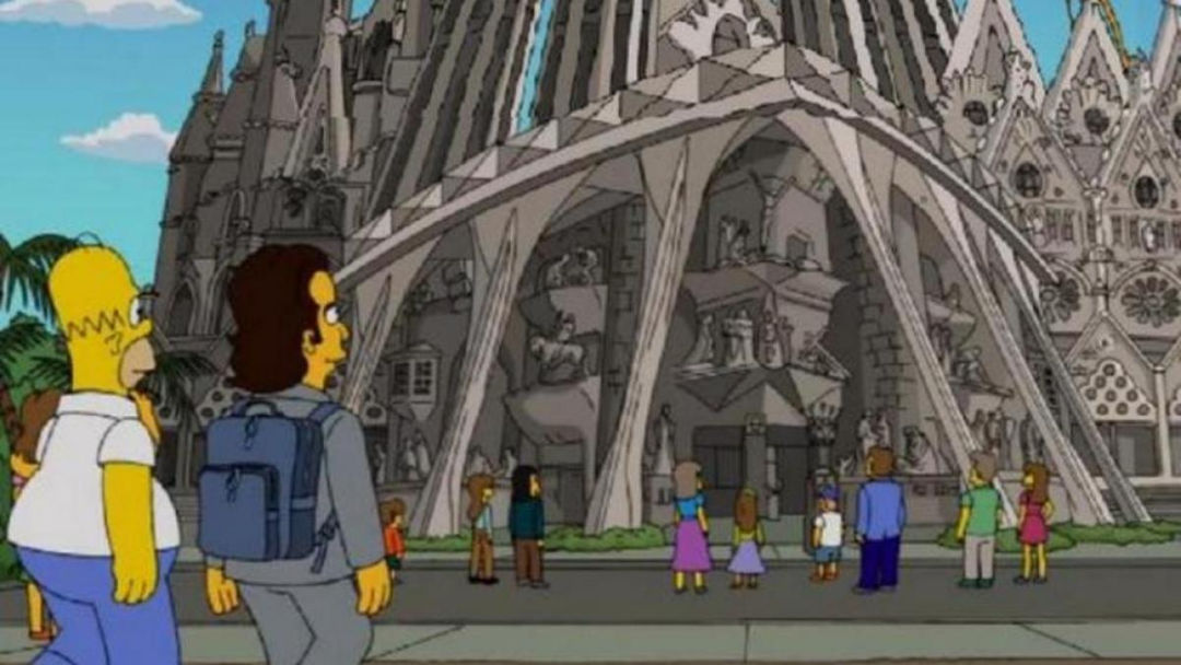Homer Simpson en la Ciudad Condal