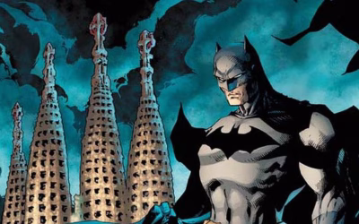 Portada de Jim Lee para «Batman en Barcelona: El Caballero del Dragón»