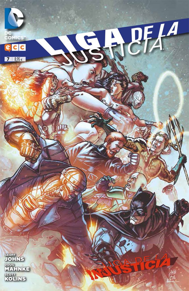 "Liga de la Justicia #7" (Geoff Johns, Doug Mahnke y otros, ECC Ediciones)
