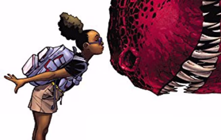 "Moon Girl y Dinosaurio Diabólico #1" (Brandon Montclare, Amy Reeder Hadley y Natacha Bustos, Panini Cómics) Moon Girl y Dinosaurio Diabólico