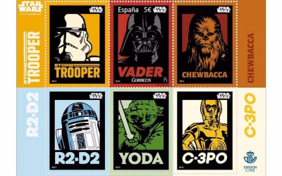 Correos presenta una colección de sellos de Star Wars por su 40º aniversario