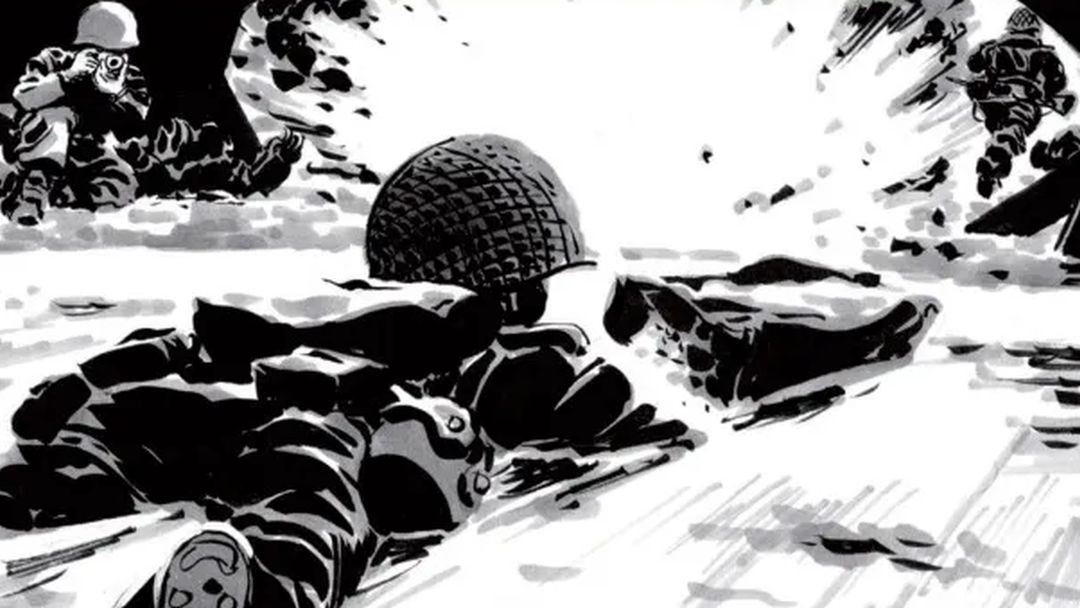 «Omaha Beach, 6 junio 1944» (Jean-David Morvan, Séverine Tréfouël y Dominique Bertail, Diábolo Ediciones)