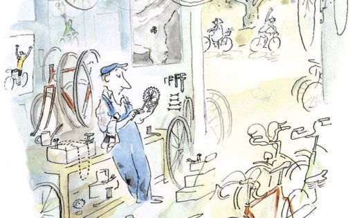 "El taller de bicicletas" (Sempé, Blackie Books)