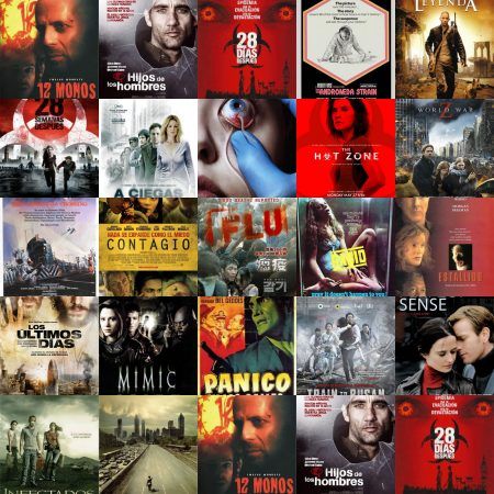 Películas y series imprescindibles sobre virus y pandemias collage virus