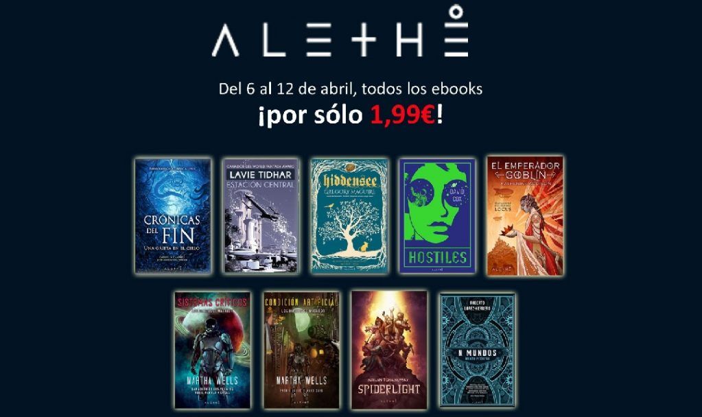 Los eBooks del sello Alethé, a 1,99 euros cada uno