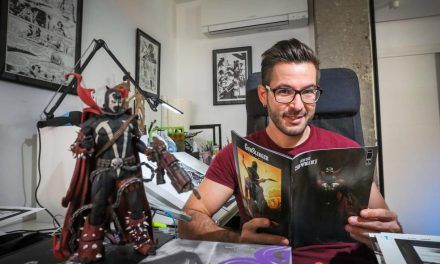 El dibujante Javier Fernández en Zaragoza