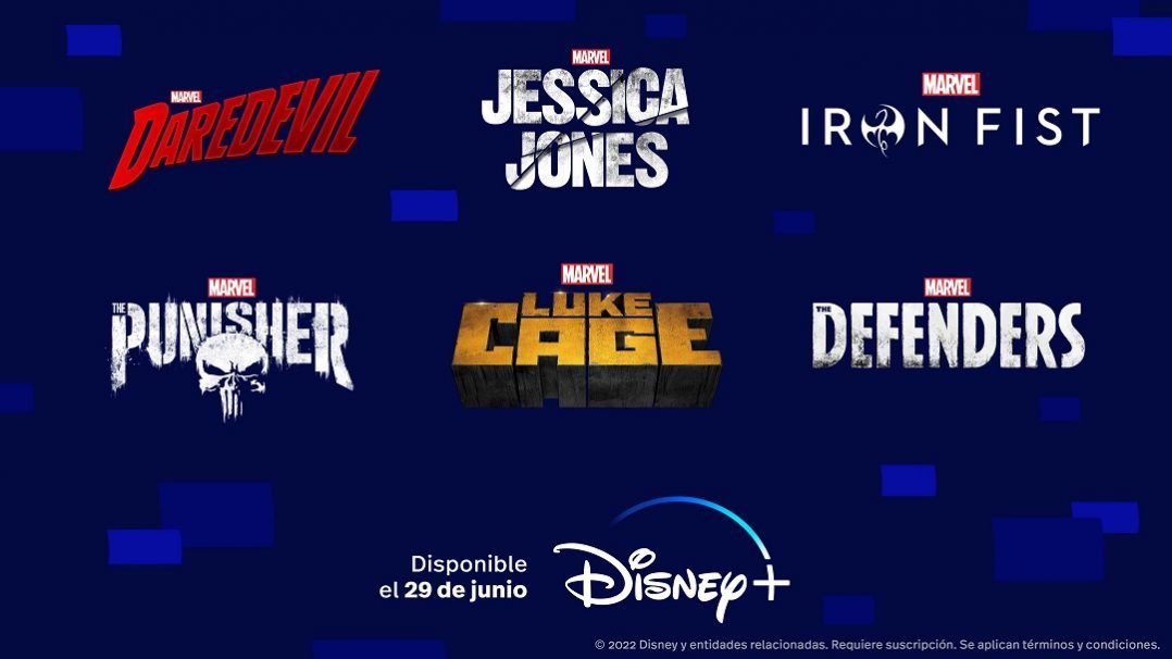 Las series Marvel de Netflix llegan a Disney + en junio