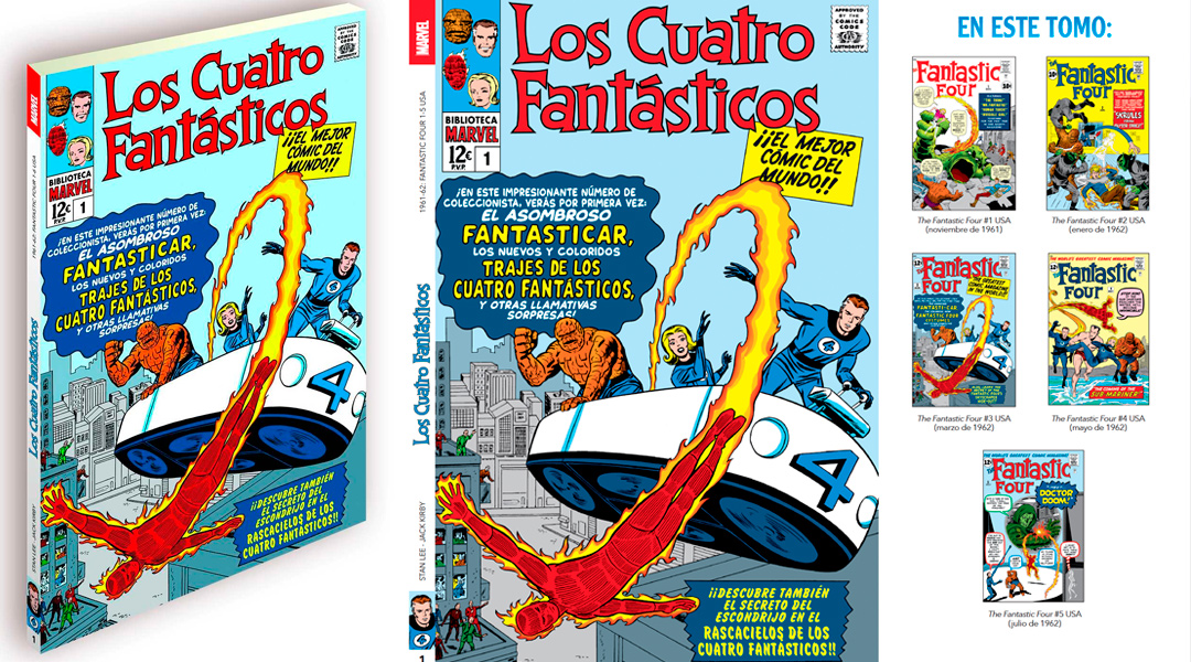 “Biblioteca Marvel: Los Cuatro Fantásticos #1” (Stan Lee y Jack Kirby, Panini Cómics)