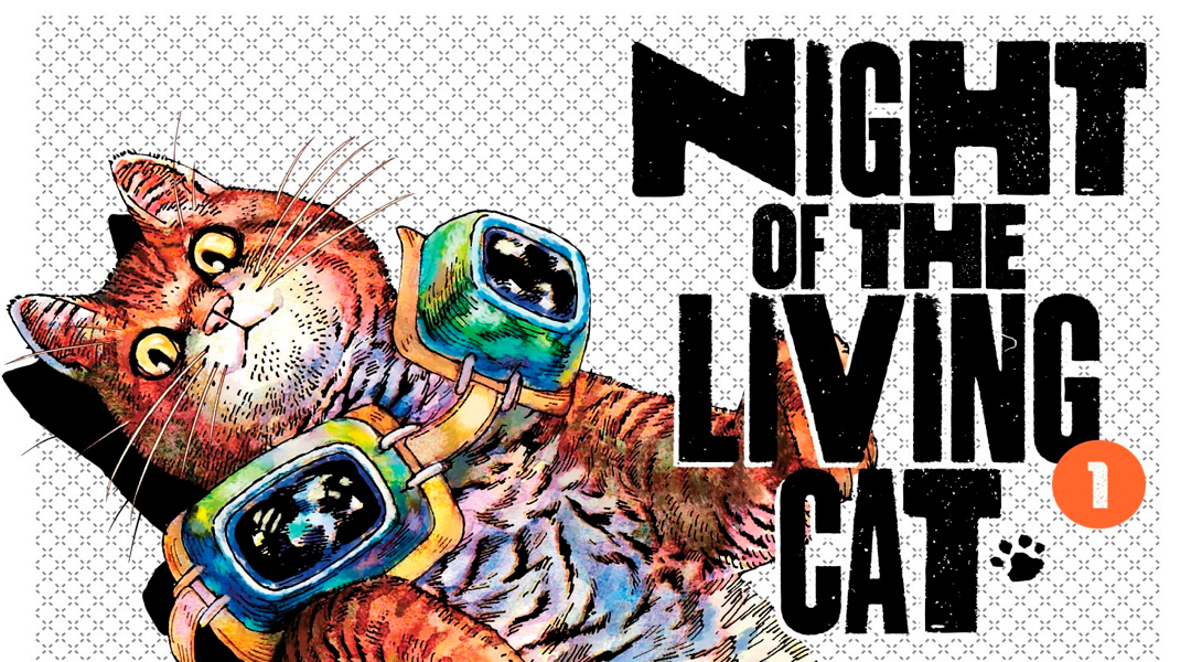 «Nyaight of the living cat #1» (Hawkman y Mecha-roots, Panini Manga)