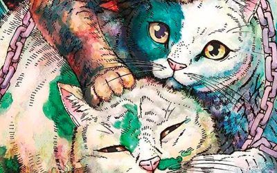 “Nyaight of the living cat #3” (Hawkman y Mecha-roots, Panini Manga)