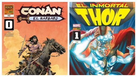 Panini Cómics oferta las grapas de "El Inmortal Thor" y de "Conan el Bárbaro"