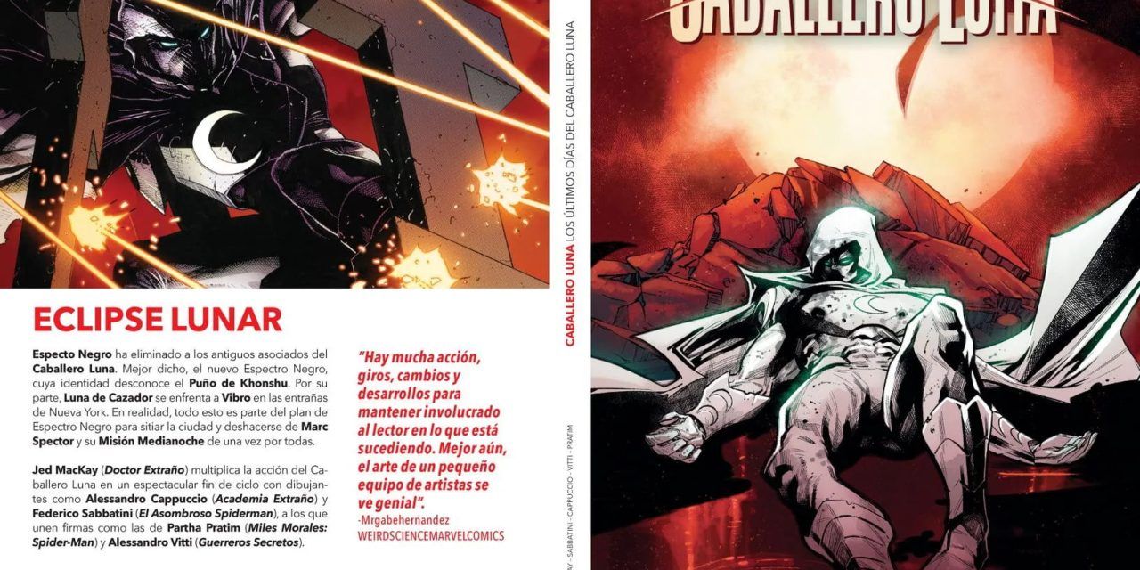 «Caballero Luna #5: Los últimos días del Caballero Luna» (Jed MacKay, Federico Sabbatini y Alessandro Cappuccio, Panini Cómics)