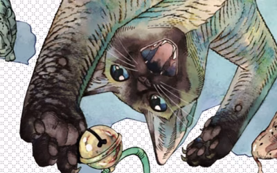 «Nyaight of the living cat #5» (Hawkman y Mecha-roots, Panini Manga)