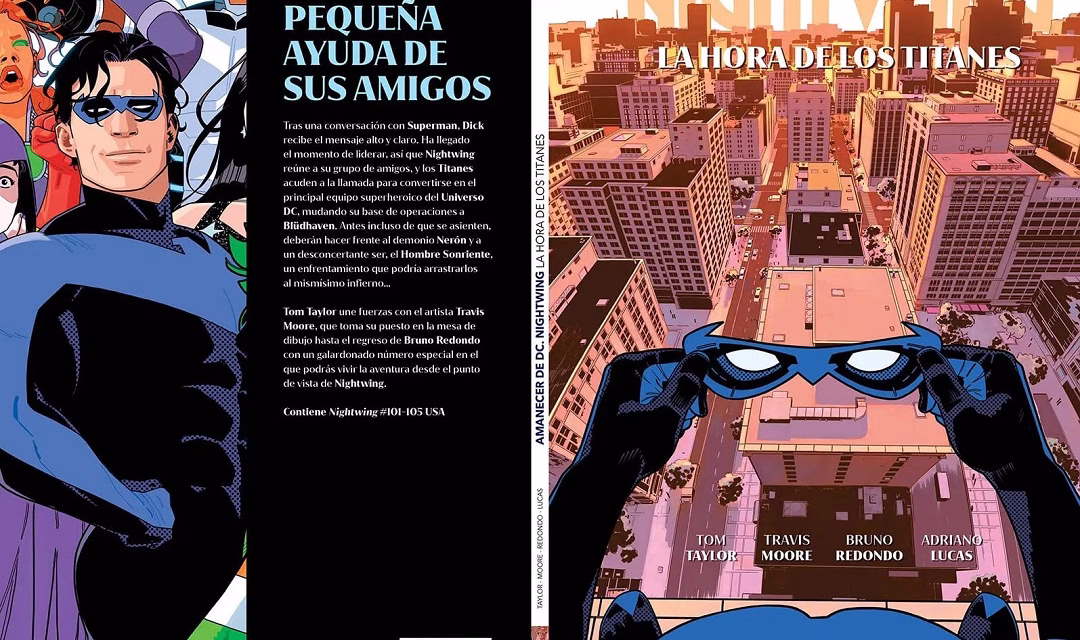«Amanecer de DC. Nightwing #5» (Tom Taylor, Bruno Redondo y otros, Panini Cómics)