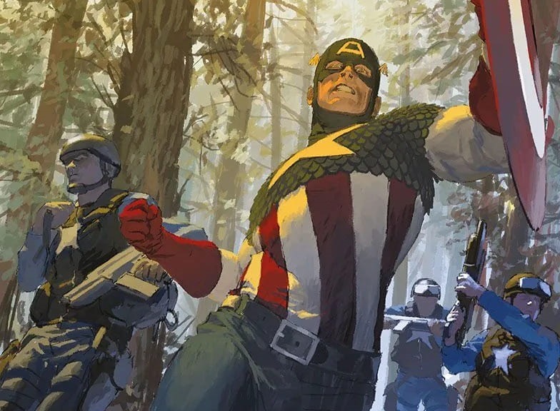 «Capitán América #11 Dos Américas» (Ed Brubaker, Luke Ross y otros, Panini Cómics)