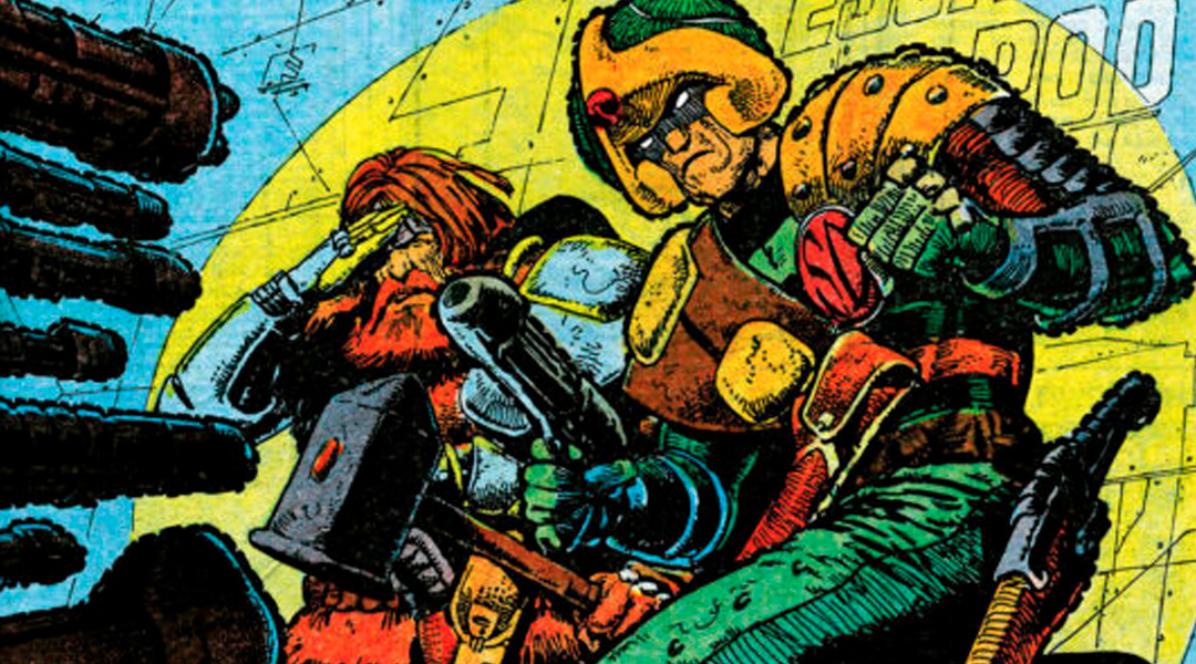 «Perro de Estroncio #5» (Alan Grant, John Wagner y Carlos Ezquerra, Dolmen Editorial)